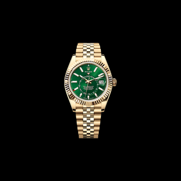 Rolex Sky-Dweller Green Dial Yellow Gold Yellow Gold 42mm Ref. 336938