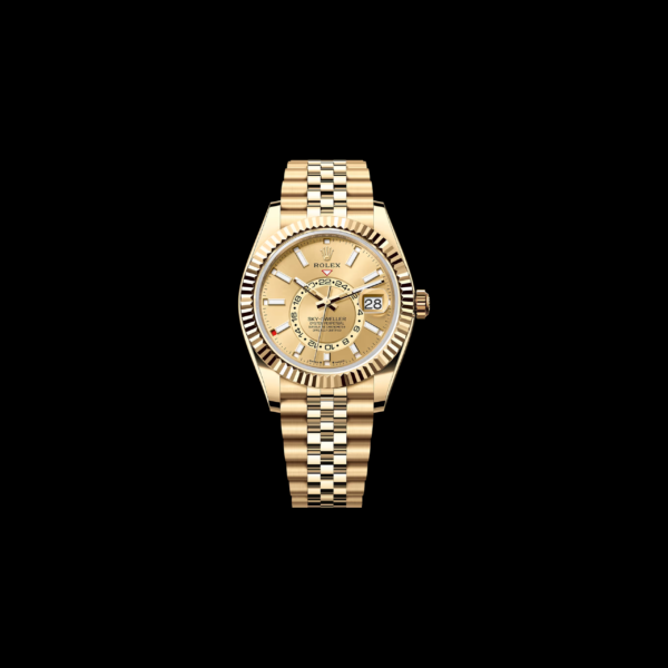 Rolex Sky-Dweller "Champagne" Dial Yellow Gold 42mm Ref. 336938