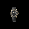 Rolex Yacht-Master Black Dial Yellow Gold Oysterflex 42mm Ref. 226658
