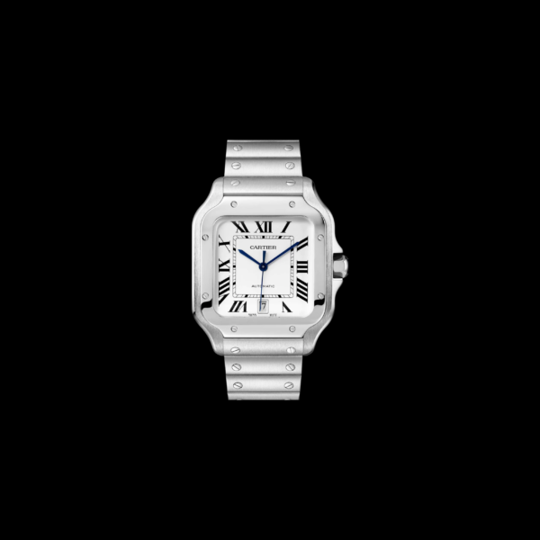 Cartier Santos White Dial Stainless Steel Large 40mm Ref. WSSA0018