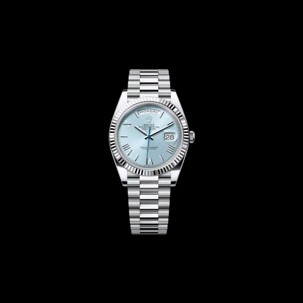 Rolex Day-Date 40mm “Ice Blue” Dial Platinum Ref. 228236