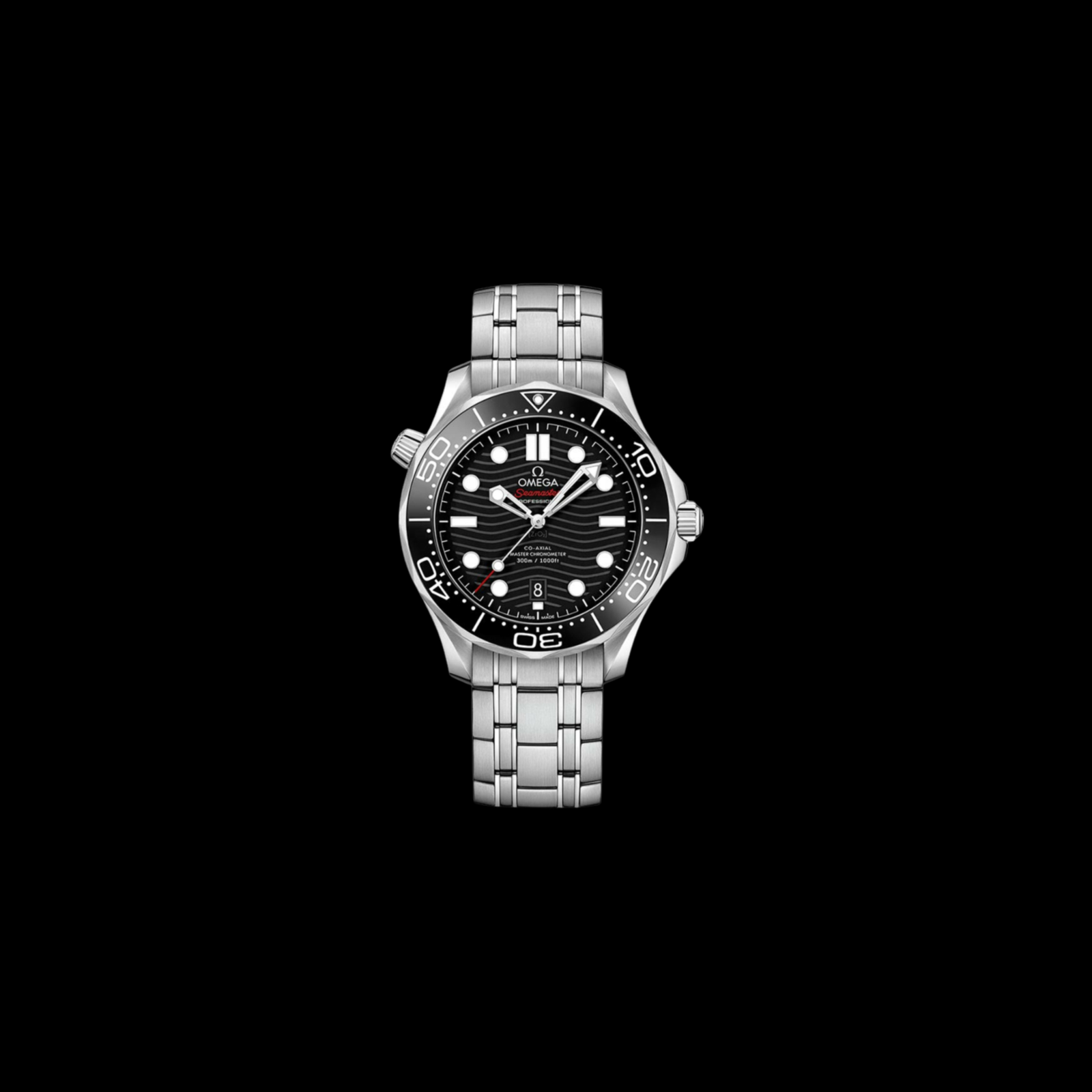 Omega Seamaster Diver 300m Black Dial 42mm Stainless Steel Ref. 210.30.42.20.01.001