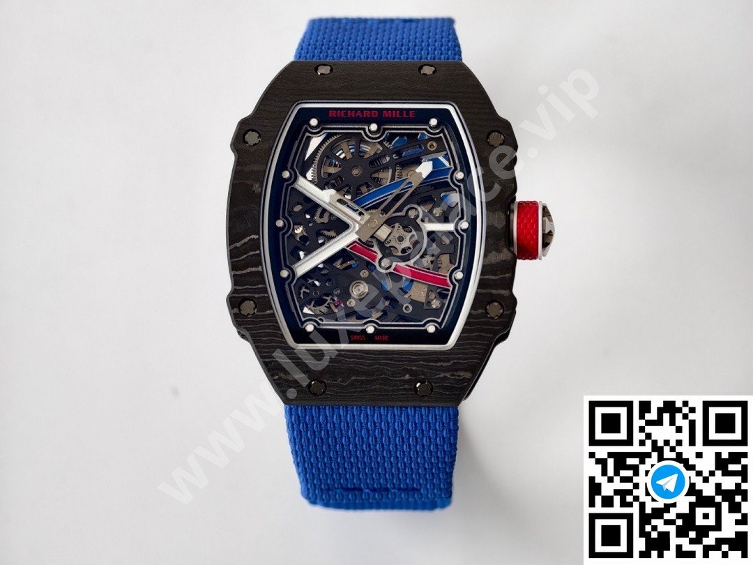 Richard Mille “Sebastian Ogier” Blue Edition Carbon Fibre 39mm Ref. RM67-02