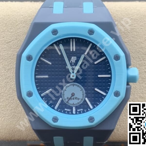 Audemars Piguet AP x Swatch “Lan Ba” Bioceramic Inc. Extra Rubber Strap 40mm Ref. SSX03L100N