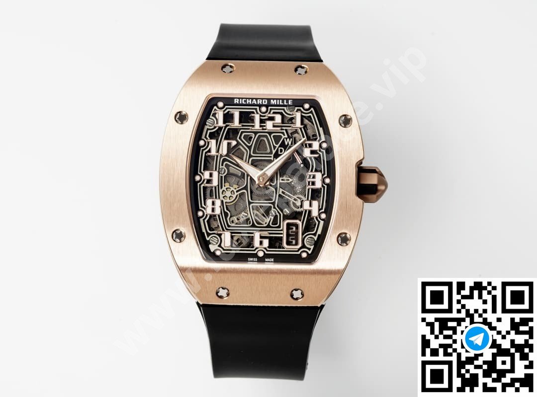 Richard Mille Black Dial Rose Gold 39mm Ref. RM67-01