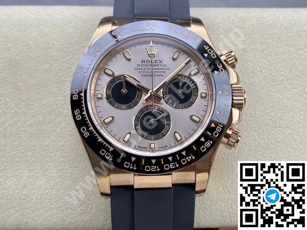 Rolex Daytona “Sundust” Dial Rose Gold Oysterflex 40mm Ref. 126515LN