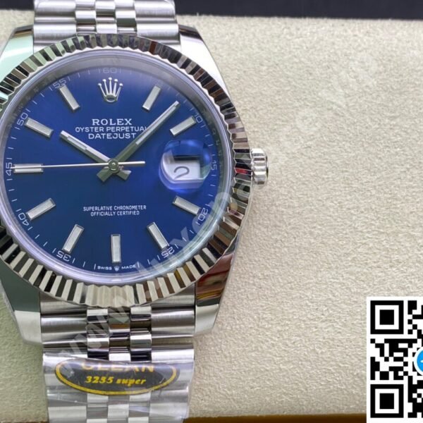 Rolex Datejust 41mm Blue Dial Stainless Steel Ref. 126334