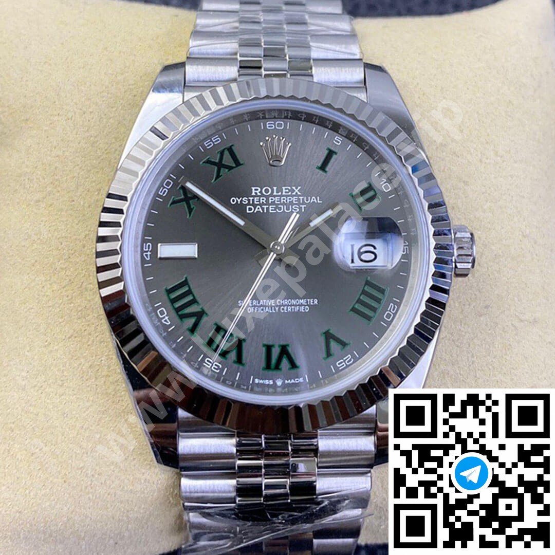 Rolex Datejust 41mm “Wimbledon” Stainless Steel Ref. 126334