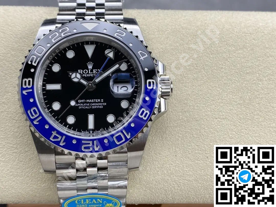 Rolex GMT-Master II “Batgirl” Stainless Steel Jubilee 40mm Ref. 126710BLNR
