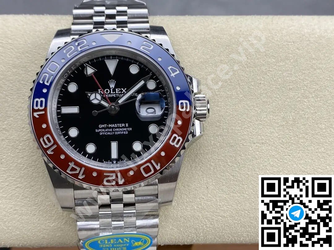 Rolex GMT-Master II “Pepsi” Stainless Steel Jubilee 40mm Ref. 126710BLRO