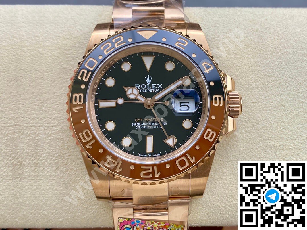 Rolex GMT-Master II “Rootbeer” Rose Gold 40mm Ref. 126715CHNR