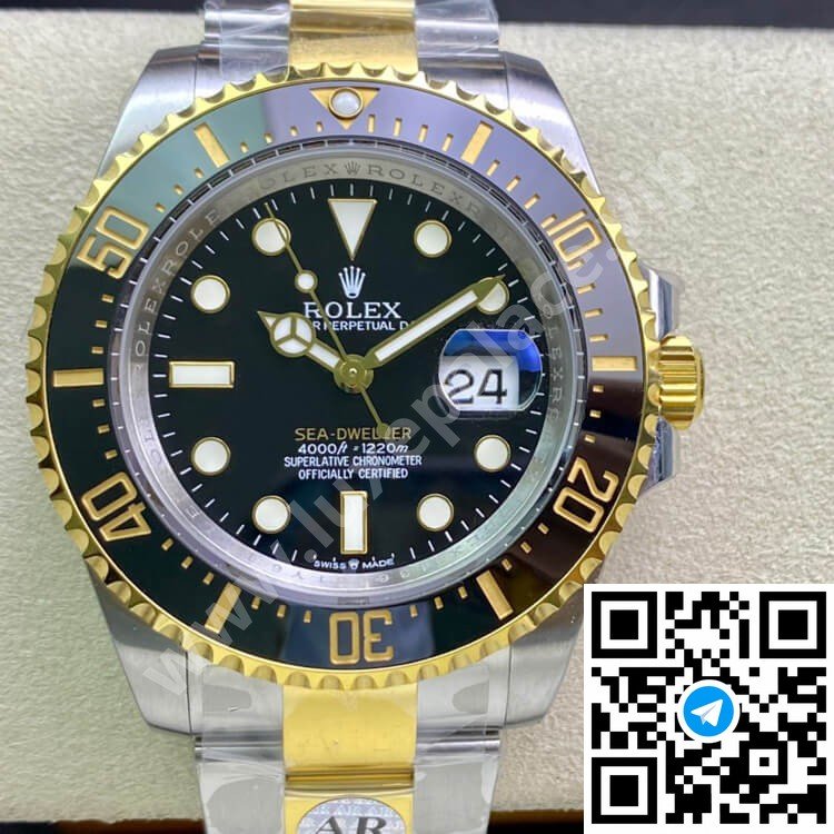 Rolex Sea-Dweller Black Dial Stainless Steel & Yellow Gold 43mm Ref. 126603