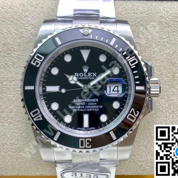 Rolex Submariner Black Dial No Date Stainless Steel 41mm Ref. 124060