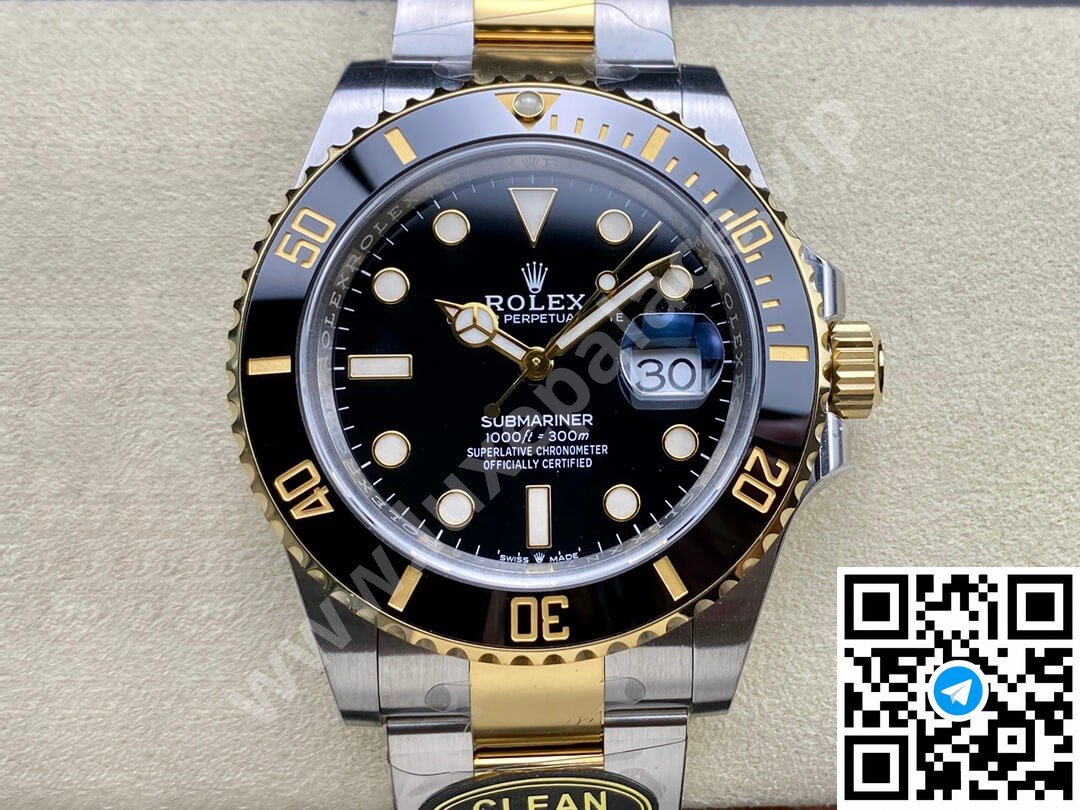 Rolex Submariner Black Dial Stainless Steel & Yellow Gold 41mm Ref. 126613LN