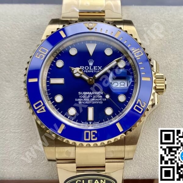 Rolex Submariner “Bluesy” Yellow Gold 41mm Ref. 126618LB