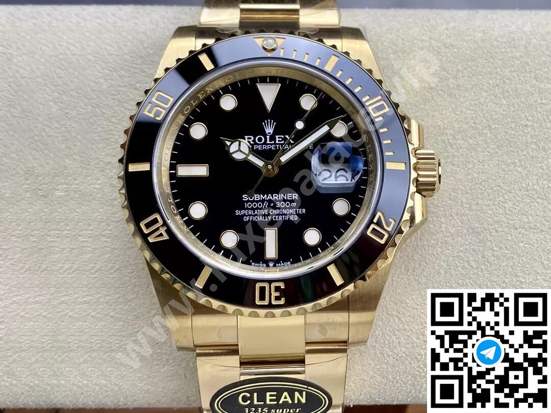 Rolex Submariner Black Dial Yellow Gold 41mm Ref. 126618LN