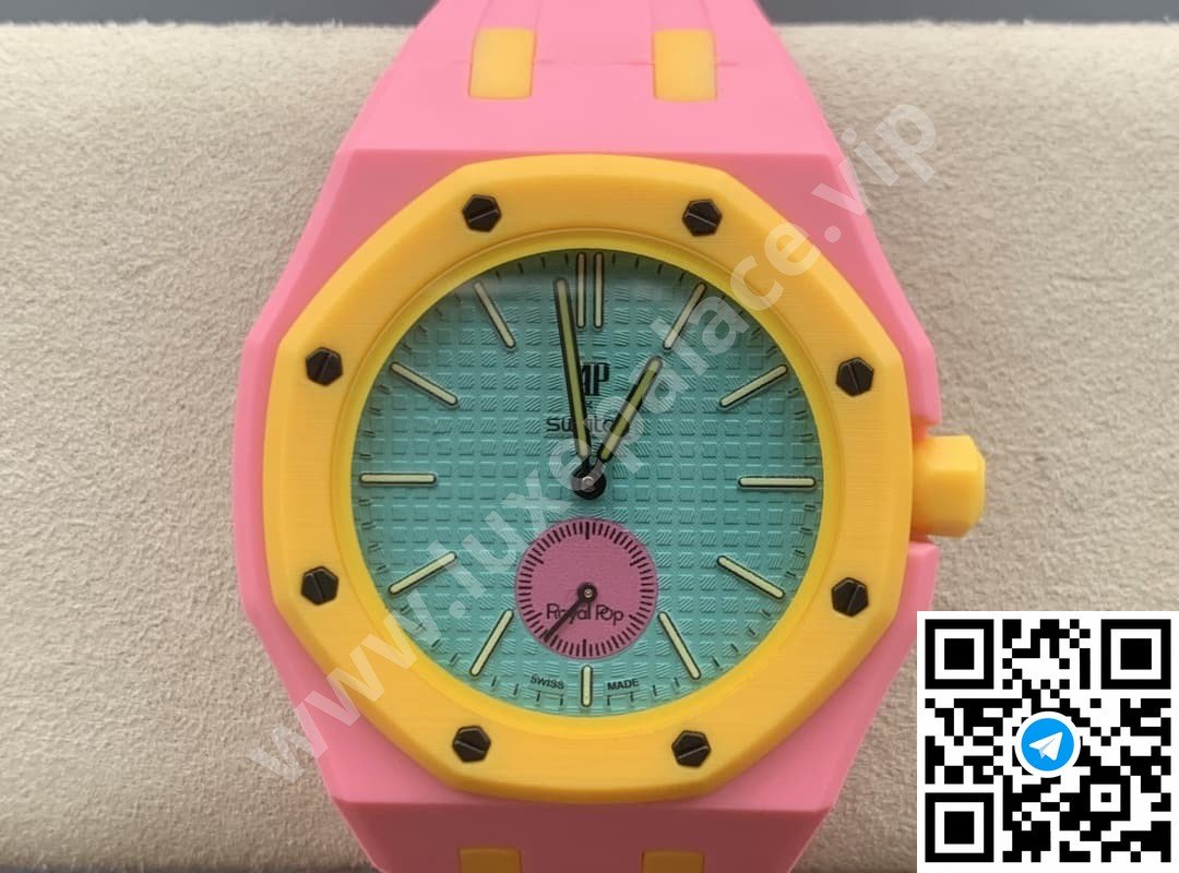 Audemars Piguet AP x Swatch “Otg Roz” Bioceramic Inc. Extra Rubber Strap Ref. SSX03J100N