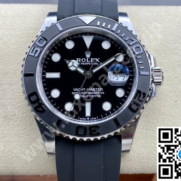 Rolex Yacht-Master 42mm Black Dial White Gold Oysterflex Ref. 226659
