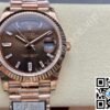 Rolex Day-Date 40mm “Chocolate” Baguette Dial Rose Gold Ref. 228235