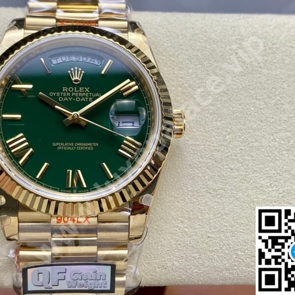 Rolex Day-Date 40mm Green Dial Yellow Gold Ref. 228238
