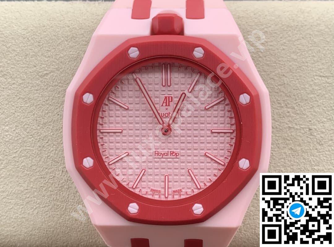 Audemars Piguet AP x Swatch “Otto Rosso” Bioceramic Inc. Extra Rubber Strap Ref. SSX03R100N