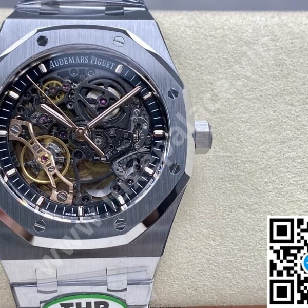 Audemars Piguet Royal Oak “Skeleton” Openworked Black Dial Stainless Steel 41mm Ref. 15305ST.OO.1220ST.01