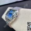 Cartier Santos Blue Dial Stainless Steel 40mm Large Inc. Extra Leather Strap Ref. WSSA0071